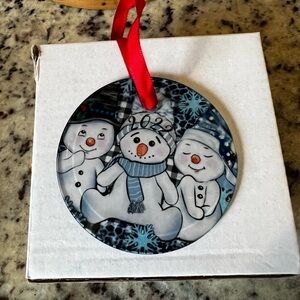 Handmade Glass Christmas Ornament. 2022